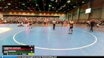 126 lbs Cons. Round 3 - Christian Santiago, Gregori vs Alex Newman, Servite