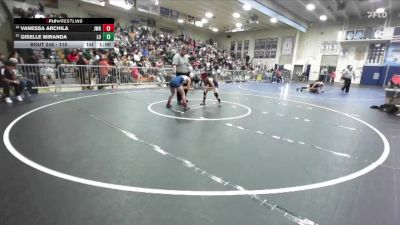 110 lbs Cons. Round 3 - Vanessa Archila, JW North vs Giselle Miranda, Los Osos