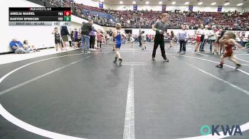 46 lbs Consi Of 8 #1 - Amelia Mairel, Perry Wrestling Academy vs Easton Spencer, Piedmont