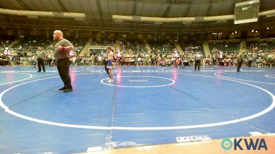 70 lbs Consi Of 8 #2 - Knight Johnson, Bridge Creek Youth Wrestling vs Ryder Smith, HBT Grapplers