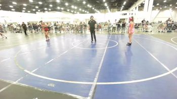 123 lbs Rr Rnd 3 - Brooklynn Garza, Red Wave Wrestling vs Zoe Gabel, Pikes Peak Warriors