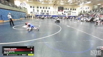 110 lbs Cons. Round 2 - Silas Spotts, Highland vs Chance Austin, Lakeside (Nine Mile)