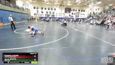 110 lbs Cons. Round 2 - Silas Spotts, Highland vs Chance Austin, Lakeside (Nine Mile)