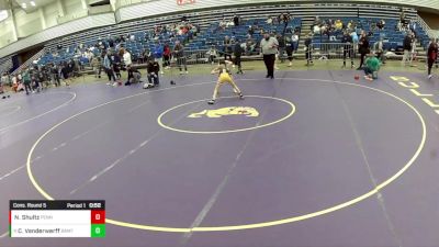 14U Boys - 75 lbs Cons. Round 5 - Noah Shultz, Pennsylvania vs Cole Train Vanderwerff, B.A.M. Training Center