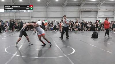 120 lbs Quarterfinals (8 Team) - Levi Setty, Contenders WA Blue vs Journey Singleton, Donahue WA