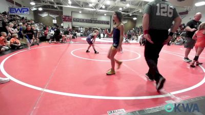 67 lbs Quarterfinal - Savina Burgo, Team Tulsa Wrestling Club vs Paizley Minter, Wagoner Takedown Club