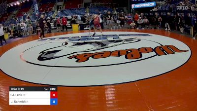 138 lbs Cons 16 #1 - Johnny Leck, KS vs Jordan Schmidt, IA