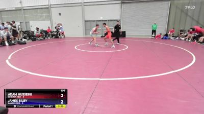 106 lbs Round 2 (6 Team) - Adam Husseini, Virginia Red vs James Bilby, Kansas Red