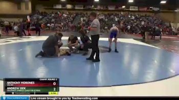 106 lbs Champ. Round 2 - Anthony Morones, Valley vs Andrew Isek, Colorado Springs Christian School