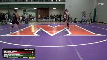 150 lbs Cons. Round 3 - Michael Weber, Bishop O`Connell vs Christian Ferrell, Benedictine College Preparatory School