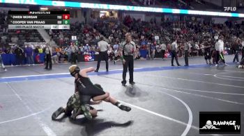 110 lbs 3rd Place Match - Owen Morgan, Paola vs Cooper Van Praag, Derby