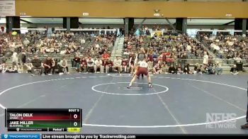 132 lbs Semifinals (8 Team) - Jake Miller, Blackwell vs Talon Delk, Sperry