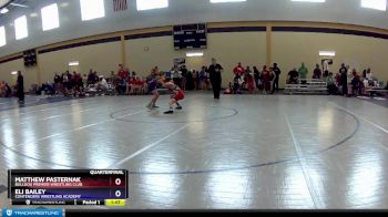 82 lbs Quarterfinal - Matthew Pasternak, Bulldog Premier Wrestling Club vs Eli Bailey, Contenders Wrestling Academy