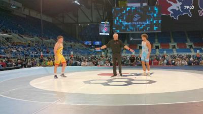 165 lbs 3rd Place Match - Max Harris, KS vs Preston Burroughs, MA