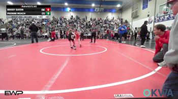 55 lbs Round Of 16 - Brody Eaton, Columbus Wrestling Club vs Phoebe Roach, Grove Takedown Club
