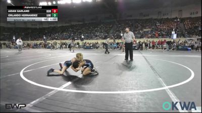 49 lbs Round Of 16 - Aidan Garland, Berryhill Wrestling Club vs Orlando Hernandez, Lone Grove Takedown Club