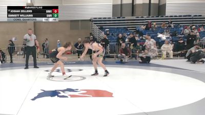 110 lbs Cons. Quarters - Josiah Zellers, Open Mats Wrestling Club vs Emmett Williams, Darkhorse Wrestling