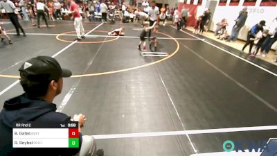 37 lbs Rr Rnd 2 - Baker Gates, NextGen Wrestling vs Rom Roybal, Pryor Tigers