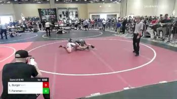 116 lbs Consi Of 8 #2 - Luke Burgar, Whitted Trained vs Tristan Forsman, Vici WC