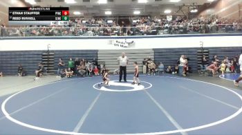 49 lbs Champ. Round 1 - Ethan Stauffer, Post Falls Wrestling Club vs Reed Russell, Sandpoint Legacy Wrestling Club