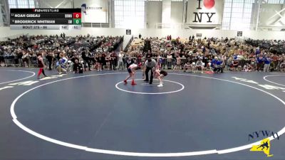 86 lbs Champ. Round 1 - Noah Gibeau, Black Belt Wrestling Academy vs Broderick Whitman, Xtreme Wrestling