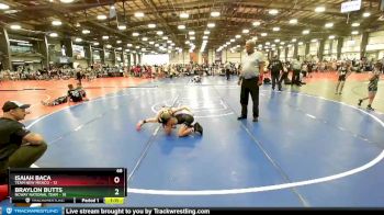68 lbs Rd# 4- 2:00pm Friday Final Pool - Braylon Butts, NCWAY National Team vs Isaiah Baca, Team New Mexico