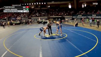 D 1 138 lbs Champ. Round 1 - Miguel Andrusia, Sulphur vs Sawyer Hurt, Mandeville
