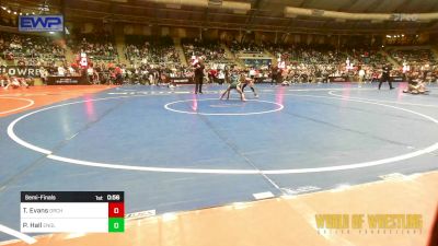 54 lbs Semifinal - Tyanna Evans, Orchard South WC vs Penelope Hall, Englewood Live Wire