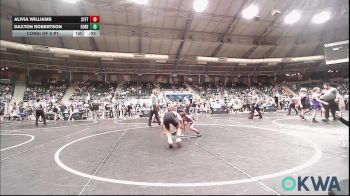 67 lbs Consi Of 8 #1 - Alivia Williams, Standfast vs Daxton Robertson, Gore Pirates Youth Wrestling