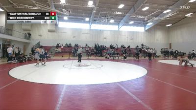 132 lbs Cons. Semi - Nick Rosenberry, Mercersburg Academy vs Clayton Waltenbaugh, Hill School