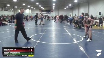 116 lbs Cons. Round 1 - Teddy MacGregor, Chippewa Hills Youth vs Bryce Hanlon, Monroe WC