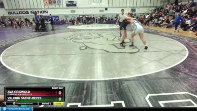 170 lbs Quarterfinal - Ava Griswold, Flathead (Kalispell) vs Valeria Saenz-Reyes, Pasco