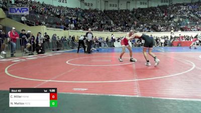 113 lbs Round Of 64 - Caleb Miller, Fort Gibson Youth Wrestling vs Nick Mattox, Poteau