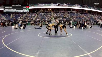 3A 132 lbs Cons. Round 1 - John Keri, Southern Durham vs James Campos, White Oak High School