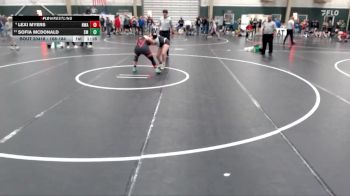 168-184 lbs Quarterfinal - Sofia McDonald, SEM Mustangs vs Lexi Myers, Nebraska Wrestling Academy