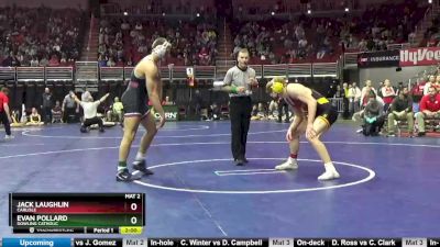 3A-182 lbs Cons. Round 4 - Jack Laughlin, Carlisle vs Evan Pollard, Dowling Catholic