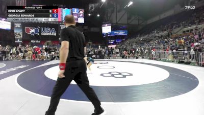 95 lbs Cons. Sub-rd Of 32 - Demi Roney, IN vs Georgia Edwards, IA