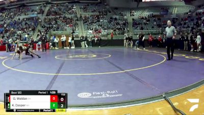 113 lbs Quarterfinal - Drew Waldon, Dekalb vs Karrington Cooper, New Haven