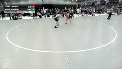 165 lbs Cons. Sub-quarters - Bryce Rowland, Mat Demon Wrestling Club vs Alex Crawley, Utah
