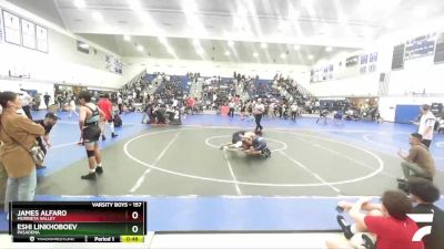 157 lbs Cons. Round 4 - James Alfaro, Murrieta Valley vs Eshi Linkhoboev, Pasadena