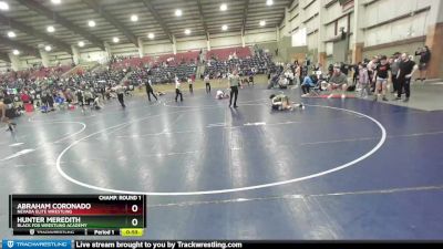 110 lbs Champ. Round 1 - Hunter Meredith, Black Fox Wrestling Academy vs Abraham Coronado, Nevada Elite Wrestling