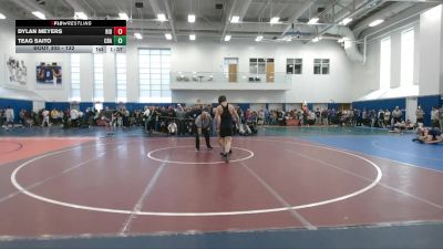 132 lbs Champ. Round 1 - Dylan Meyers, Ridgefield vs Teag Saito, Christian Brothers Academy