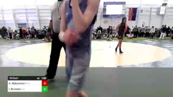 88 lbs Rr Rnd 1 - Izzie Brunson, LOG Las Vegas vs Kayden Makamson, Pioneer Grappling