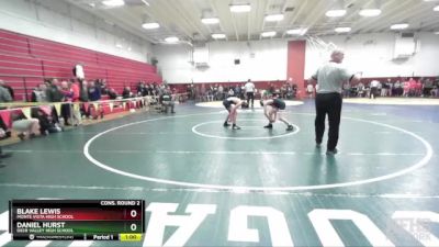 115 lbs Cons. Round 2 - Blake Lewis, Monte Vista High School vs Daniel Hurst, Deer Valley High School