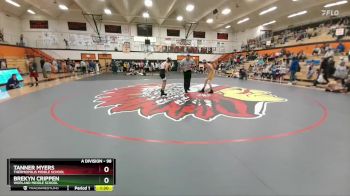 98 lbs Round 5 - Tanner Myers, Thermopolis Middle School vs Brekyn Crippen, Worland Middle School