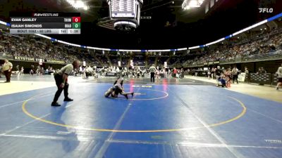 60 lbs Round Of 32 - Evan Ganley, Thomas Jefferson vs Isaiah Simonds, Bradford