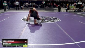 157 lbs Cons. Round 2 - Cedar Betzold, Lewiston vs Hayden Nye, Rocky Mountain