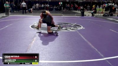 157 lbs Cons. Round 2 - Cedar Betzold, Lewiston vs Hayden Nye, Rocky Mountain