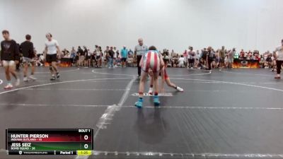 96 lbs Finals (2 Team) - Hunter Pierson, Indiana Outlaws vs Jess Seiz, Bomb Squad