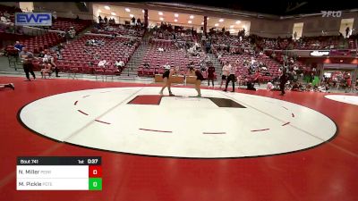 130 lbs 3rd Place - Natalie Miller, Perry Girls Wrestling Club vs Maci Pickle, Poteau High School Girls